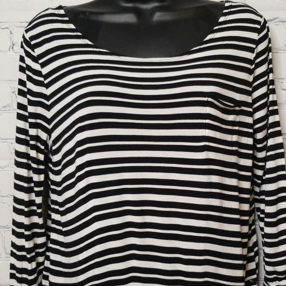 Cynthia Rowley striped top with pocket - Picture 1 of 7